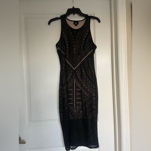 Massimo Black dress with nude lining - Size XS